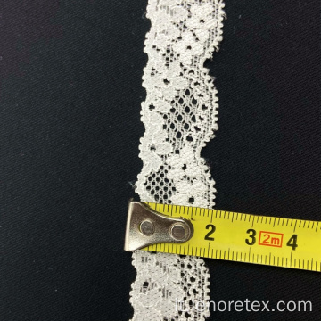 Nylon Knit 3 cm nastri nastri in pizzo tessuto di bordo del pizzo